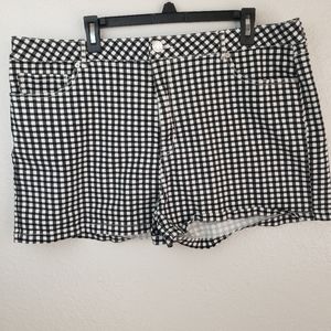 Forever 21 Black Gigham Shorts